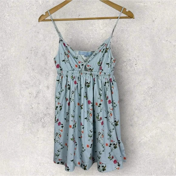 Tuckernuck Hill House The Aurora Sleep Dress Pond Floral Blue Size XS Organic‎ - Picture 3 of 13